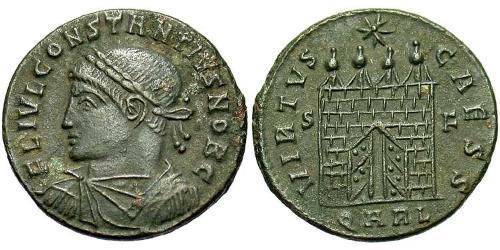 1 Follis /  AE3 Western Roman Empire (285-476) Bronze Constantius II (317 - 361)