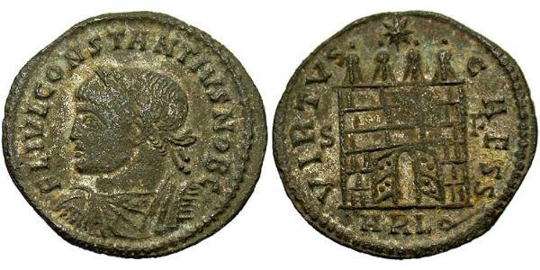 1 Follis /  AE3 Western Roman Empire (285-476) Bronze Constantius II (317 - 361)