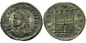 1 Follis /  AE3 Weströmisches Reich (285-476) Bronze Constantius II(317 - 361)