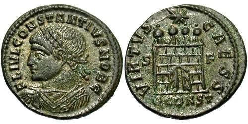 1 Follis /  AE3 Weströmisches Reich (285-476) Bronze Constantius II(317 - 361)