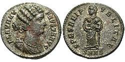 1 Follis /  AE3 Impero romano (27BC-395) Bronzo Fausta (289-326)