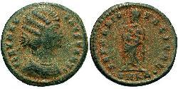 1 Follis /  AE3 Impero romano (27BC-395) Bronzo Fausta (289-326)
