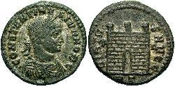 1 Follis /  AE3 Impero romano (27BC-395) Bronzo Costanzo II (317 - 361)