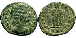 1 Follis /  AE3 Impero romano (27BC-395) Bronzo Fausta (289-326)