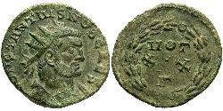 1 Follis /  AE3 Impero romano (27BC-395) Bronzo Costantino I (272 - 337)