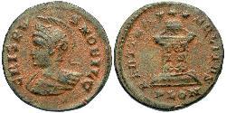 1 Follis /  AE3 Impero romano (27BC-395) Bronzo Crispo (305 - 326)