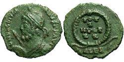 1 Follis /  AE3 Impero romano (27BC-395) Bronzo Giuliano II  (331-363)