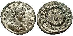 1 Follis /  AE3 Impero romano (27BC-395) Bronzo Crispo (305 - 326)