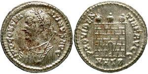 1 Follis /  AE3 Impero romano (27BC-395) Bronzo Costantino I (272 - 337)