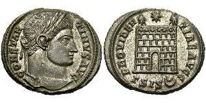 1 Follis /  AE3 Impero romano (27BC-395) Bronzo Costantino I (272 - 337)