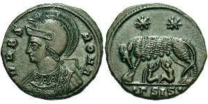 1 Follis /  AE3 Impero romano (27BC-395) Bronzo Costantino I (272 - 337)