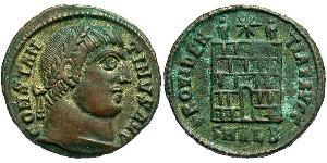 1 Follis /  AE3 Impero romano (27BC-395) Bronzo Costantino I (272 - 337)