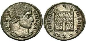 1 Follis /  AE3 Impero romano (27BC-395) Bronzo Costantino I (272 - 337)