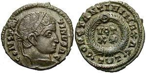 1 Follis /  AE3 Impero romano (27BC-395) Bronzo Costantino I (272 - 337)