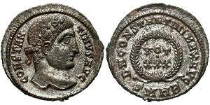 1 Follis /  AE3 Impero romano (27BC-395) Bronzo Costantino I (272 - 337)