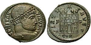 1 Follis /  AE3 Impero romano (27BC-395) Bronzo Costantino I (272 - 337)