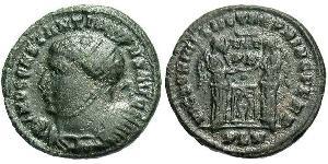 1 Follis /  AE3 Impero romano (27BC-395) Bronzo Costantino I (272 - 337)