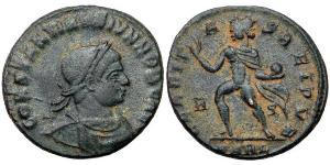 1 Follis /  AE3 Impero romano (27BC-395) Bronzo Costanzo II (317 - 361)