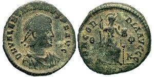 1 Follis /  AE3 Impero romano (27BC-395) Bronzo Valentiniano II (371-392)