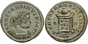 1 Follis /  AE3 Impero romano (27BC-395) Bronzo Costantino I (272 - 337)
