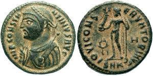 1 Follis /  AE3 Impero romano (27BC-395) Bronzo Costantino I (272 - 337)