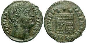 1 Follis /  AE3 Impero romano (27BC-395) Bronzo Costantino I (272 - 337)