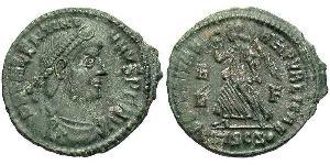 1 Follis /  AE3 Impero romano (27BC-395) Bronzo Valentiniano I (321-375)