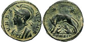 1 Follis /  AE3 Impero romano (27BC-395) Bronzo Costantino I (272 - 337)