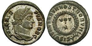 1 Follis /  AE3 Impero romano (27BC-395) Bronzo Crispo (305 - 326)