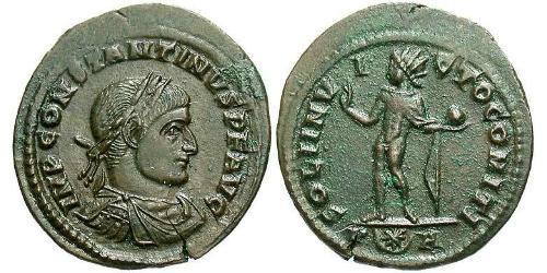 1 Follis /  AE3 Impero romano (27BC-395) Bronzo Costantino I (272 - 337)