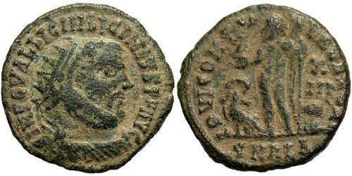 1 Follis /  AE3 Impero romano (27BC-395) Bronzo Licinio I (265-324)