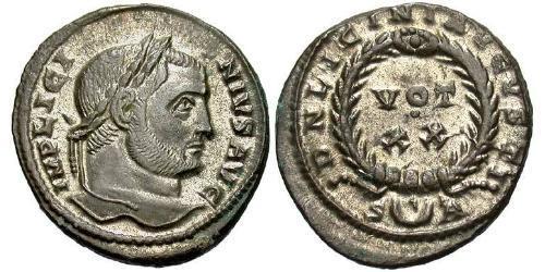 1 Follis /  AE3 Impero romano (27BC-395) Bronzo Licinio I (265-324)