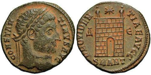 1 Follis /  AE3 Impero romano (27BC-395) Bronzo Costantino I (272 - 337)