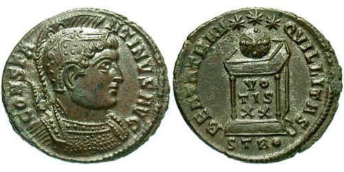 1 Follis /  AE3 Impero romano (27BC-395) Bronzo Costantino I (272 - 337)