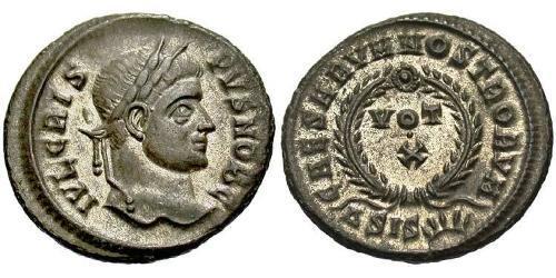 1 Follis /  AE3 Impero romano (27BC-395) Bronzo Crispo (305 - 326)