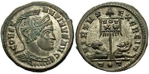 1 Follis /  AE3 Impero romano (27BC-395) Bronzo Costantino I (272 - 337)