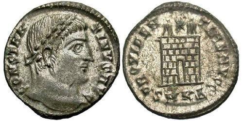 1 Follis /  AE3 Impero romano (27BC-395) Bronzo Costantino I (272 - 337)
