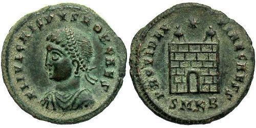 1 Follis /  AE3 Impero romano (27BC-395) Bronzo Crispo (305 - 326)