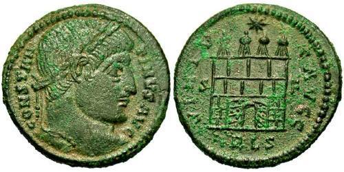 1 Follis /  AE3 Impero romano (27BC-395) Bronzo Costantino I (272 - 337)