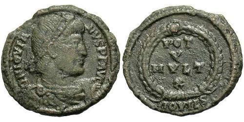 1 Follis /  AE3 Impero romano (27BC-395) Bronzo Gioviano (331- 364)