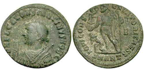 1 Follis /  AE3 Impero romano (27BC-395) Bronzo Costanzo II (317 - 361)