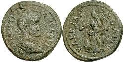 1 Follis /  AE3 羅馬帝國 銀 戈爾迪安三世(225-244)
