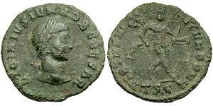 1 Follis /  AE3 羅馬帝國 銀 Licinius II (315-326)