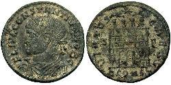 1 Follis /  AE3 Western Roman Empire (285-476) 青铜 君士坦提烏斯二世
