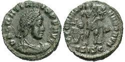 1 Follis /  AE3 Western Roman Empire (285-476) 青铜 格拉提安
