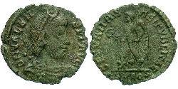 1 Follis /  AE3 拜占庭帝国 青铜 瓦伦斯