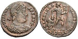 1 Follis /  AE3 拜占庭帝国 青铜 瓦伦斯