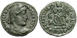 1 Follis /  AE3 羅馬帝國 青铜 瓦伦提尼安一世