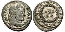 1 Follis /  AE3 羅馬帝國 青铜 Licinius I (265-324)
