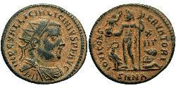 1 Follis /  AE3 羅馬帝國 青铜 Licinius I (265-324)